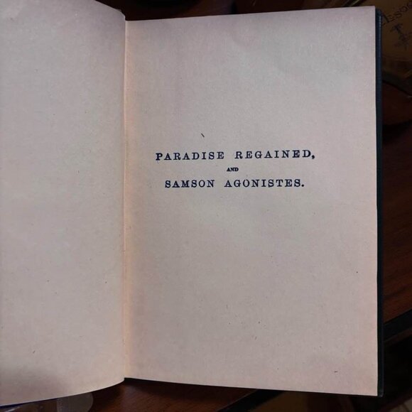 Paradise Regained – Antique Decorative Book, Henry Altemus Edition, Neutral Clot - Picture 9 of 12